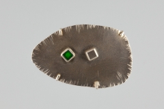 Stage 7 Brooch with Surface Decoration and a Set Gem